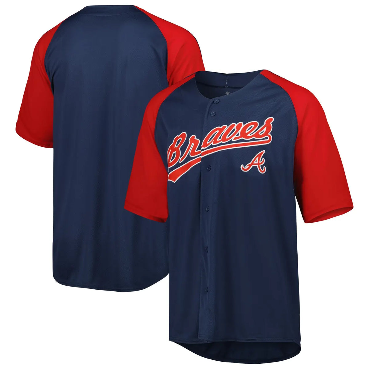 Braves Navy Raglan Jersey - Hình 2