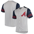 Braves Gray Navy Jersey