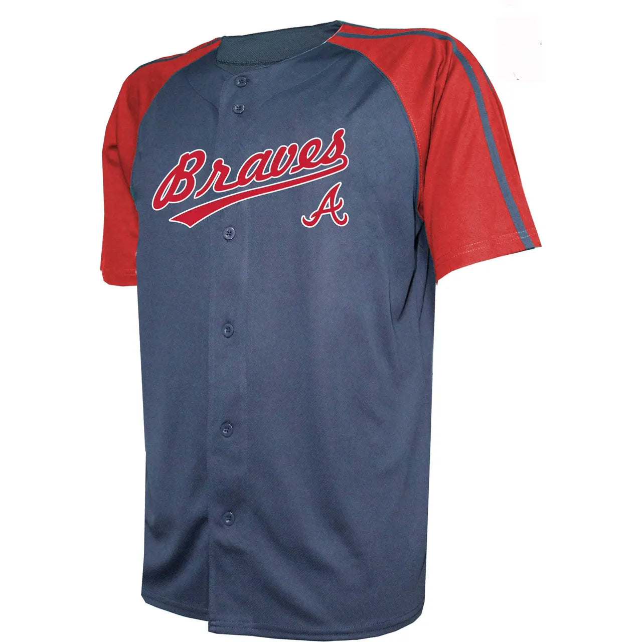 Braves Navy Red Raglan Jersey - Hình 3