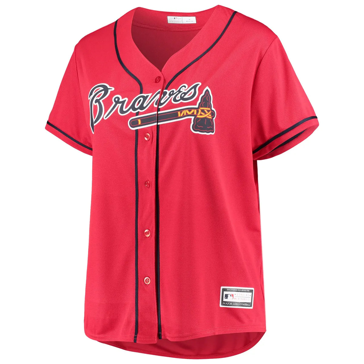 Braves Red Alternate Jersey - Hình 3