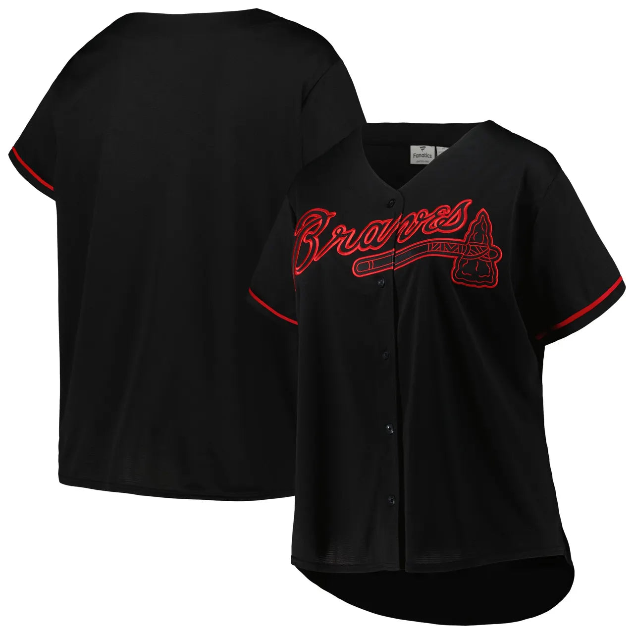 Braves Black Jersey Women's - Hình 2