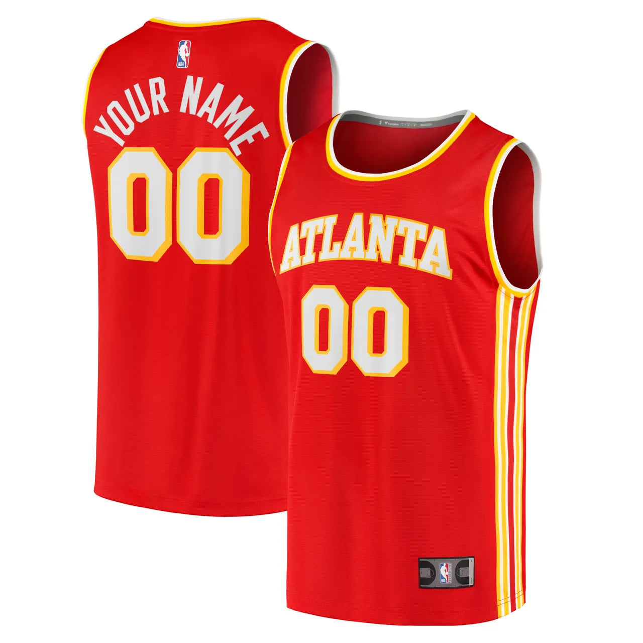personalized Fanatics Hawks Red Custom Jersey - Hình 2
