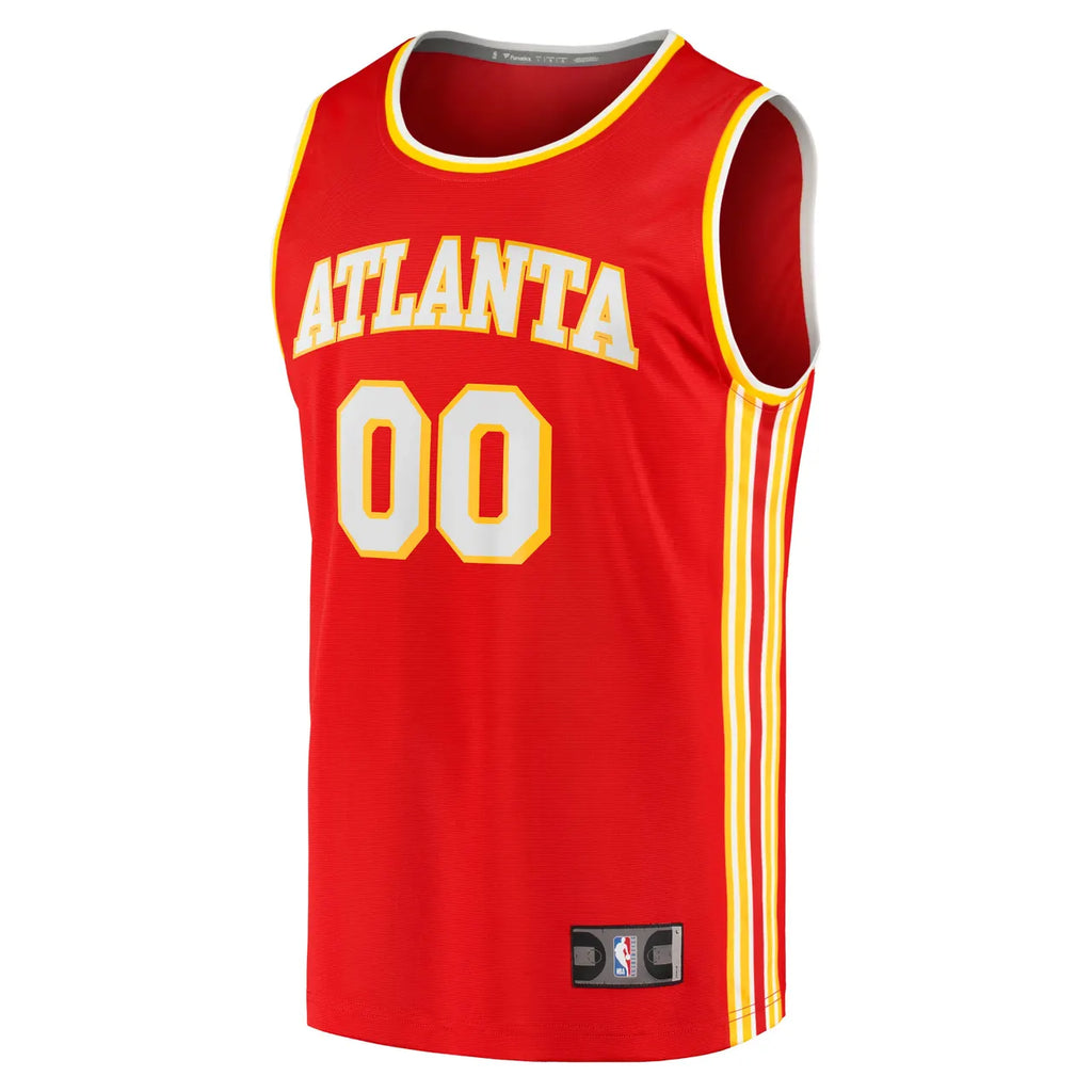 personalized Fanatics Hawks Red Custom Jersey - Hình 3