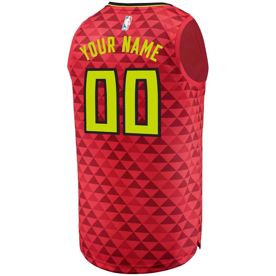 Hawks Red Triangle Custom Jersey - Hình 3