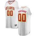 fanatics Hawks White Custom Jersey