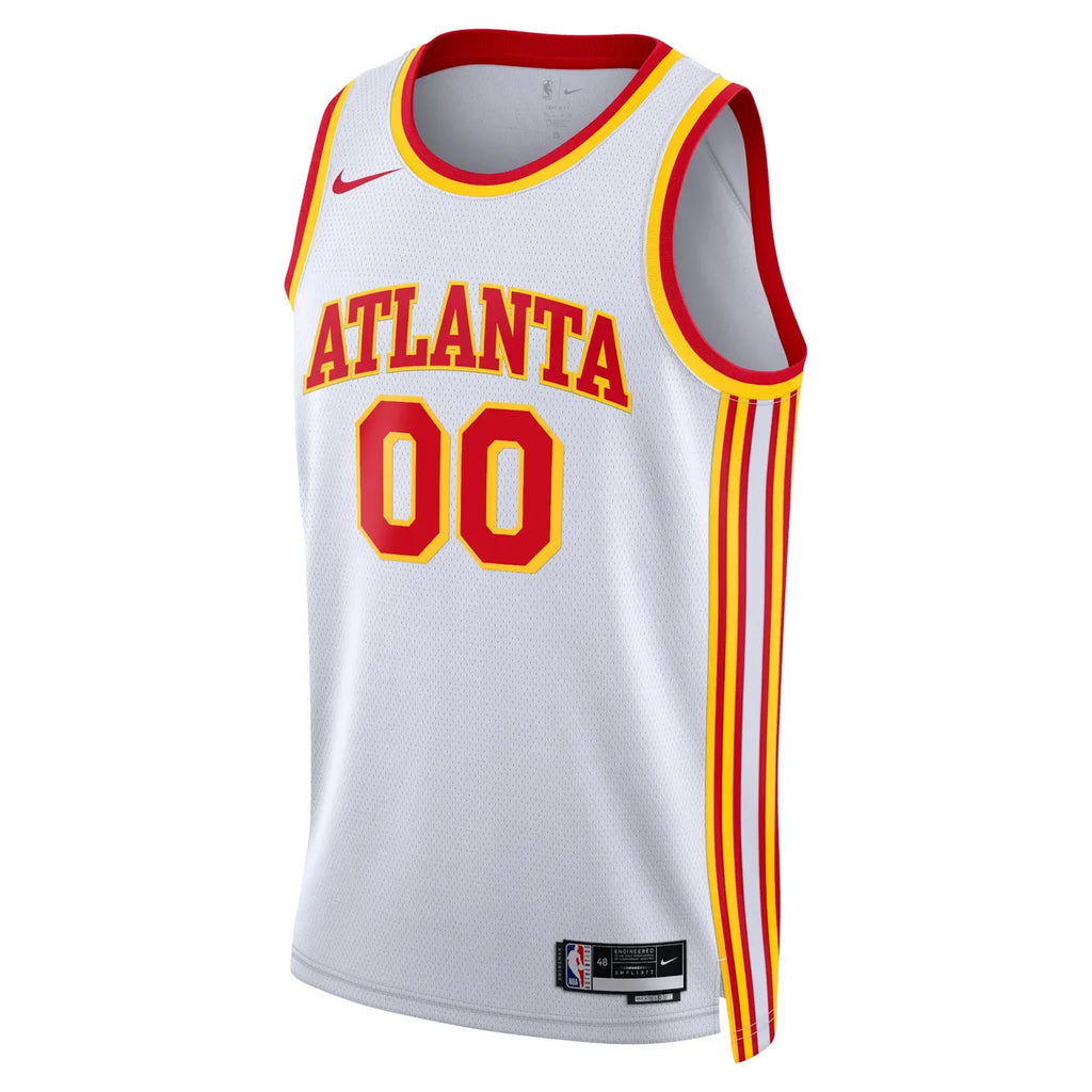 nike association Hawks White Custom Jersey - Hình 2