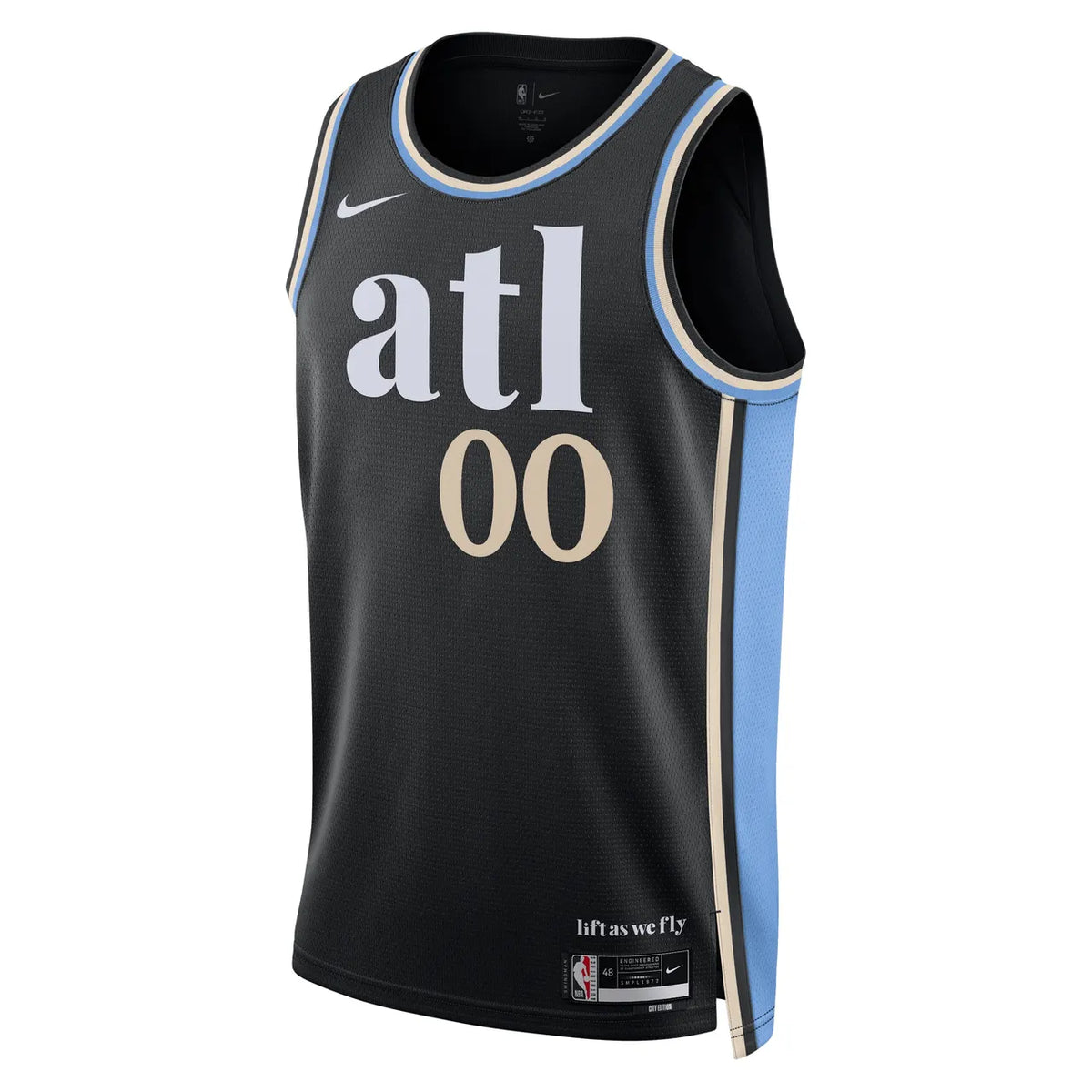 nike Hawks Black City Jersey - Hình 2