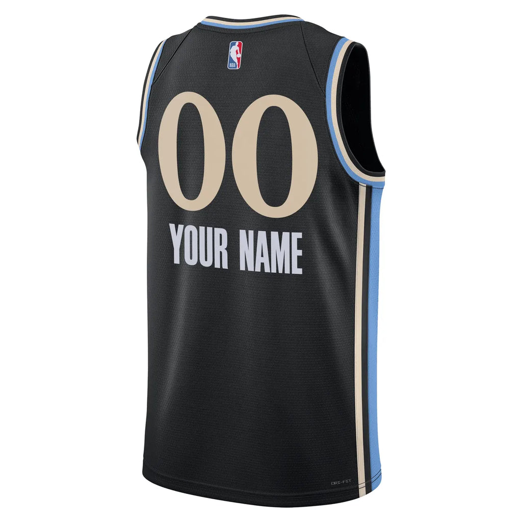 nike Hawks Black City Jersey - Hình 3