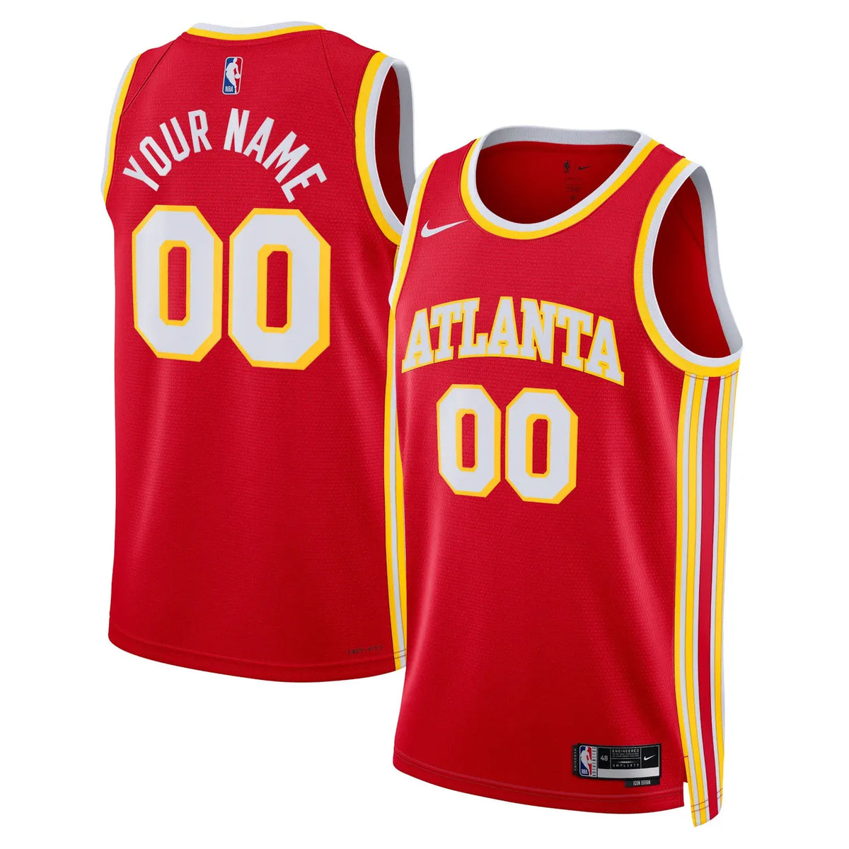 Hawks Custom Red Jersey
