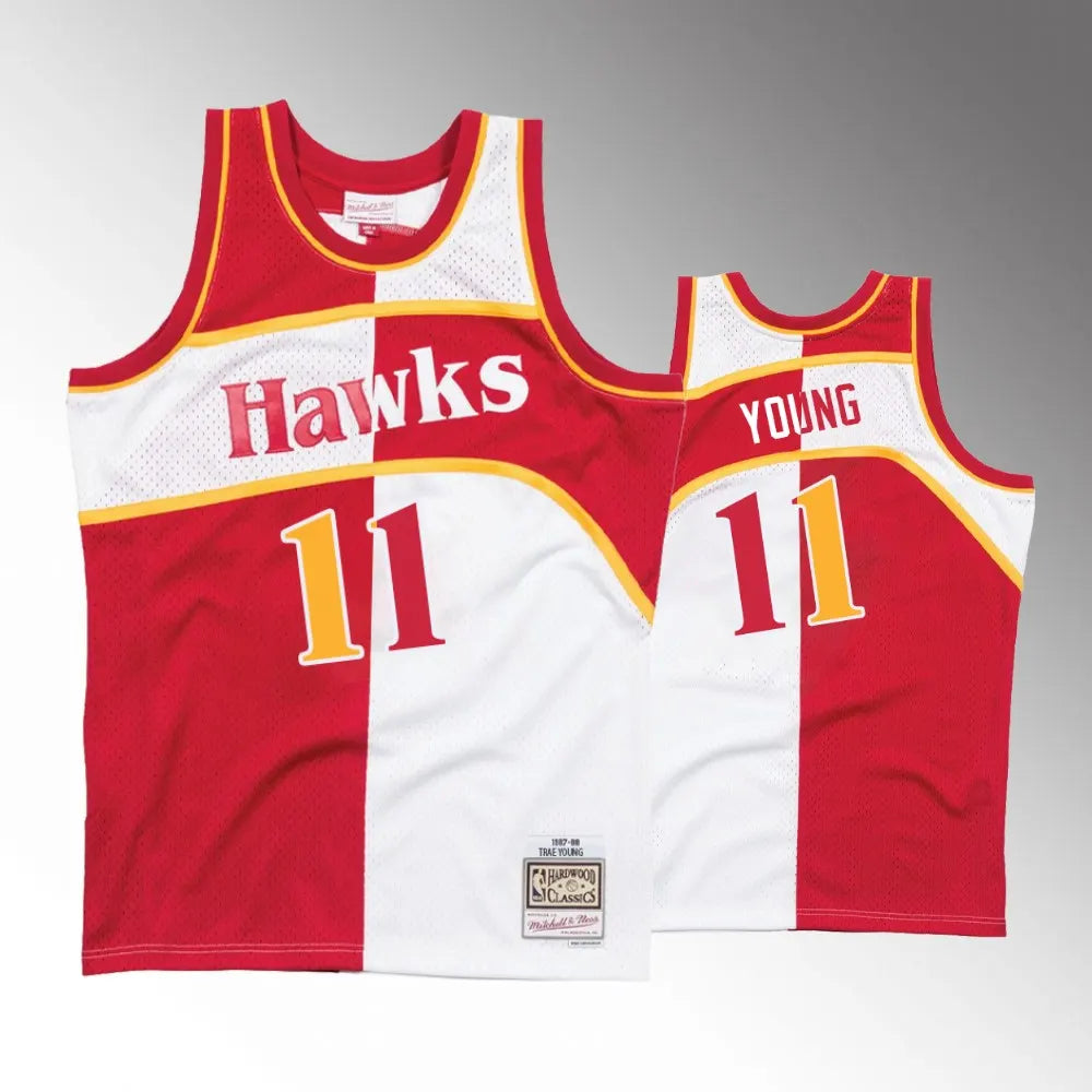 mitchell Trae Young Hawks Jersey