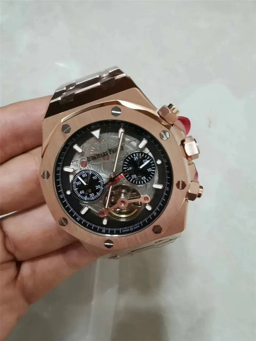 AP Rose Gold Grey Tourbillon