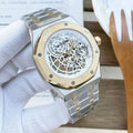 steel Audemars Piguet Openwork Dial