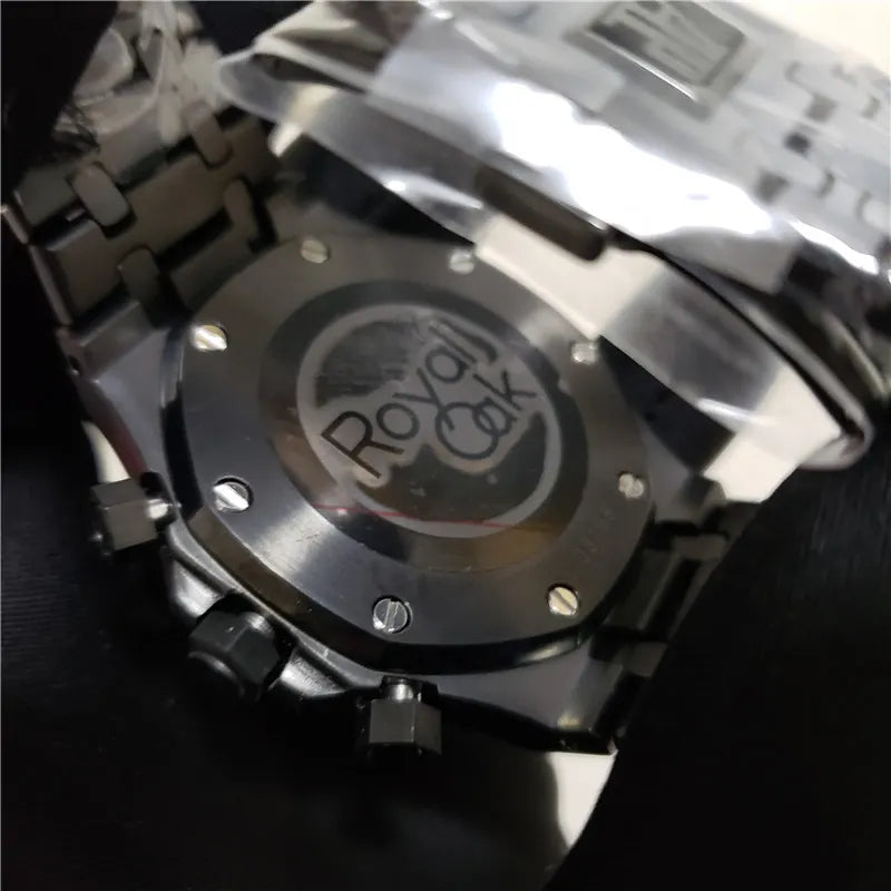 Audemars Piguet Black Steel Chronograph - Hình 4