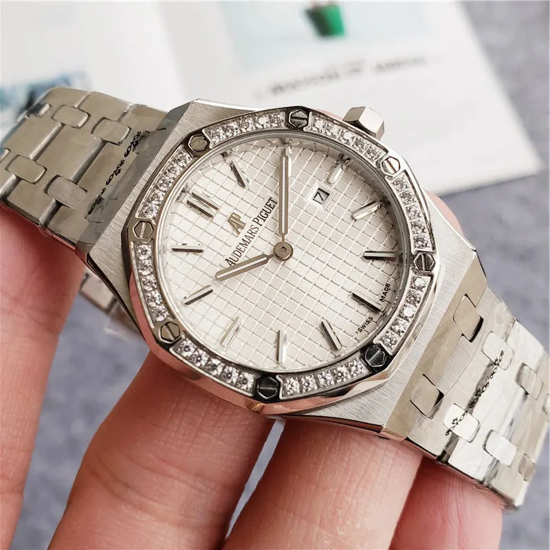 Royal Oak Diamond Bezel Steel - Hình 5
