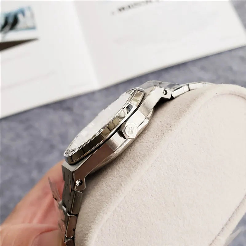 Royal Oak Diamond Bezel Steel - Hình 4