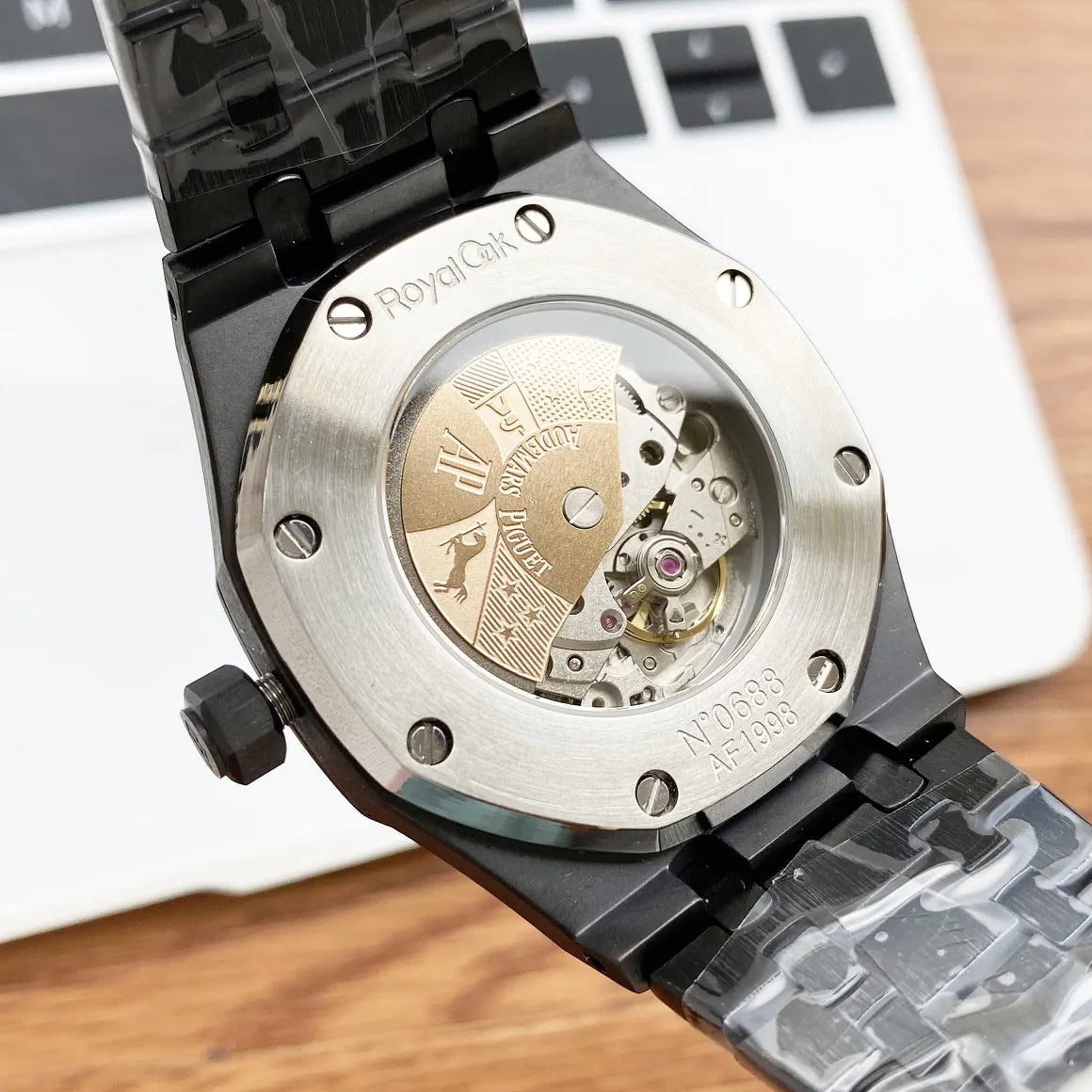 AP Black Steel Green Dial - Hình 2