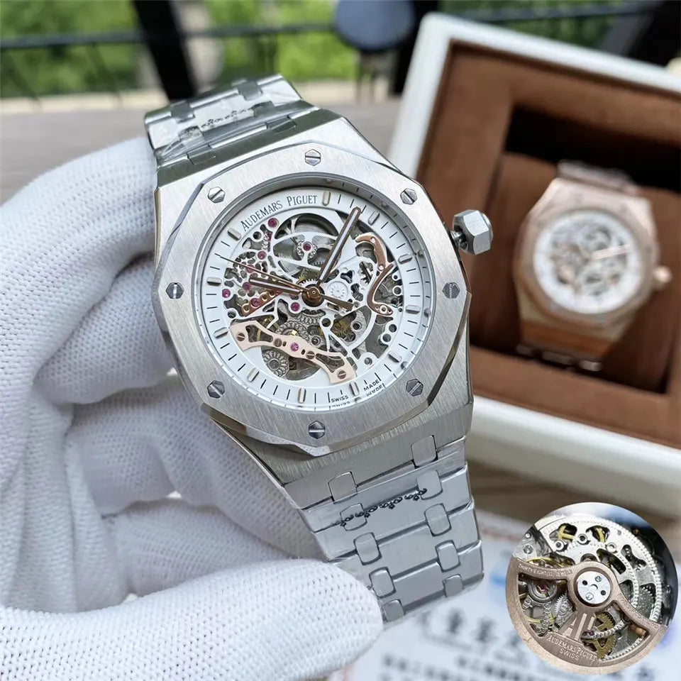 Royal Oak Skeleton Steel