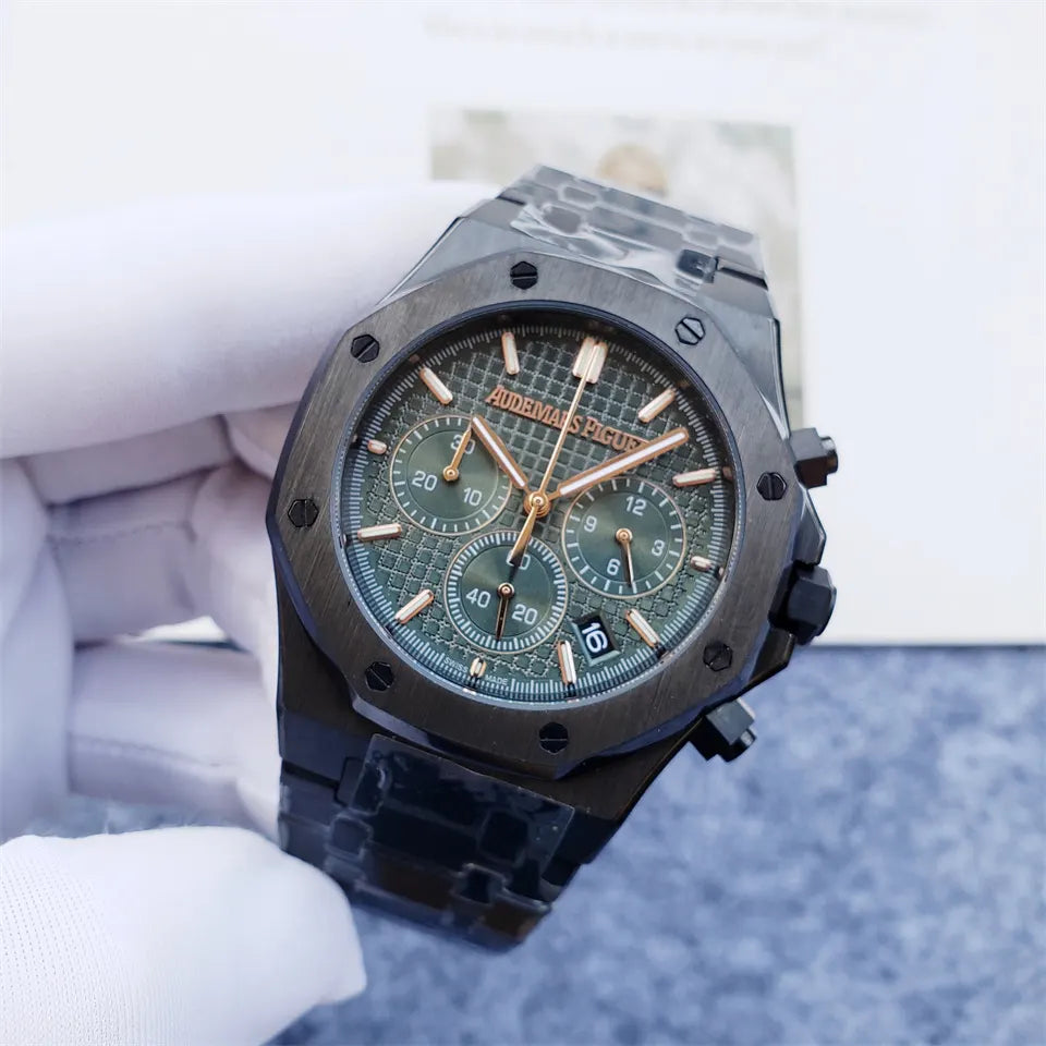 AP Black Ceramic Green Chronograph - Hình 4