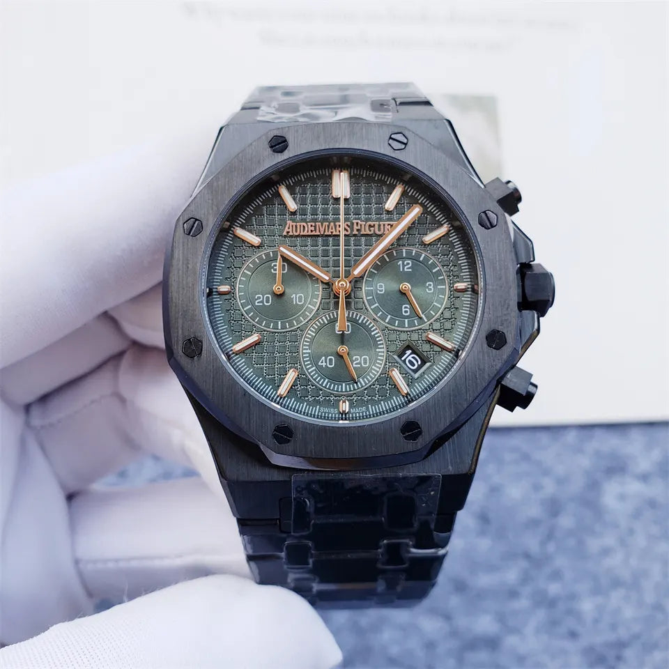 AP Black Ceramic Green Chronograph - Hình 5
