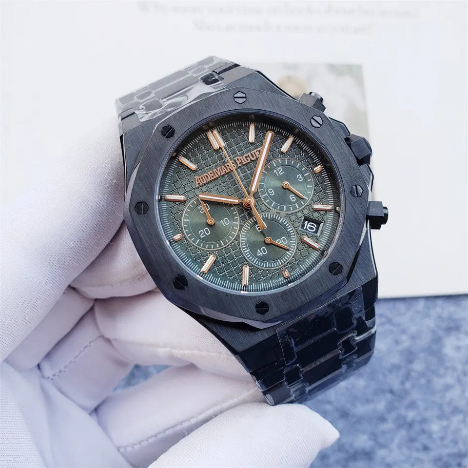 AP Black Ceramic Green Chronograph - Hình 6