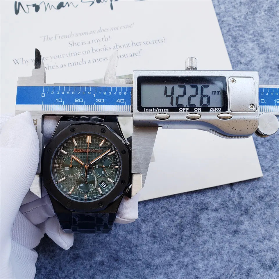 AP Black Ceramic Green Chronograph - Hình 2