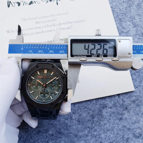 AP Black Ceramic Green Chronograph - Hình 2