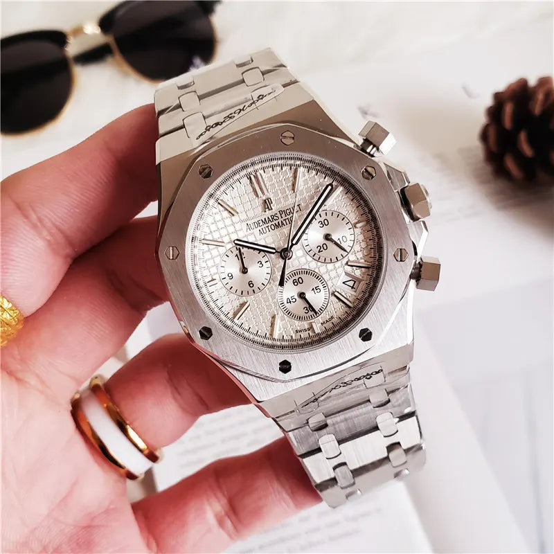 Audemars Piguet Silver Dial Steel - Hình 6