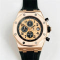 chronograph Audemars Piguet Rose Gold Black Rubber