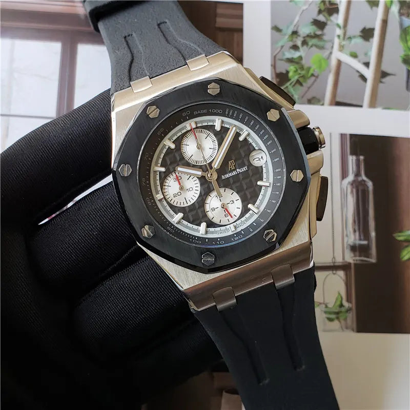 Audemars Piguet Rose Gold Black Chronograph - Hình 4