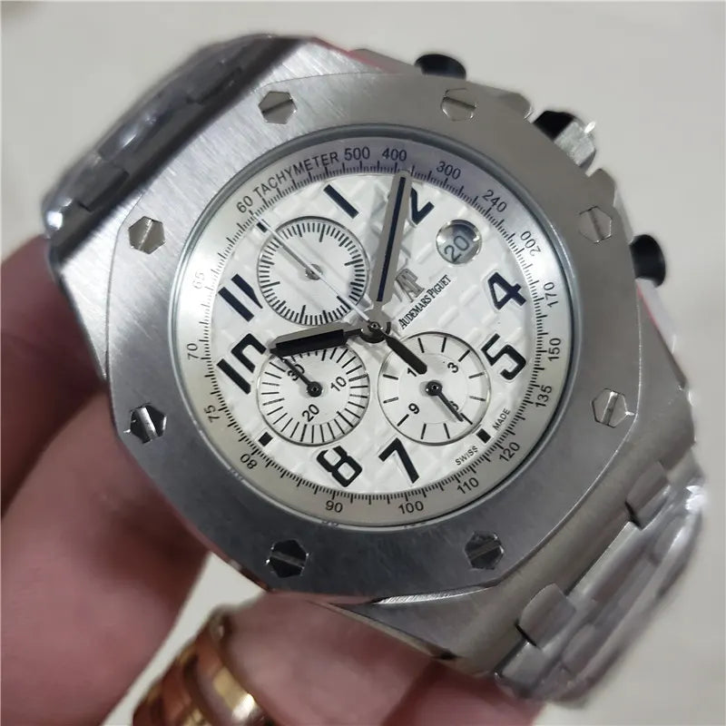 Audemars Piguet White Steel - Hình 5