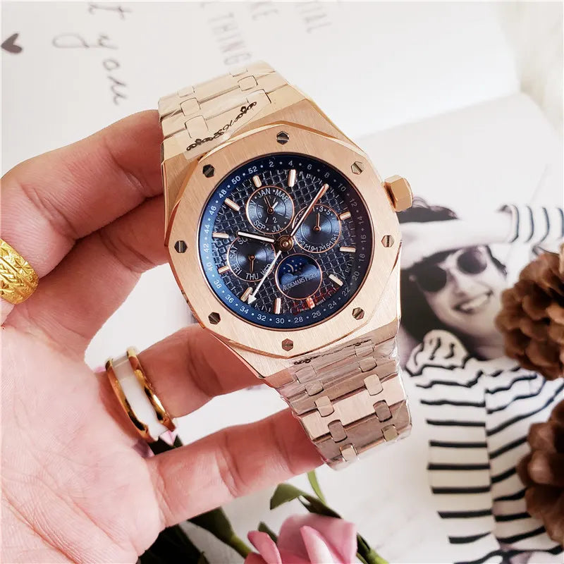 Audemars Piguet Rose Gold Blue Dial - Hình 2