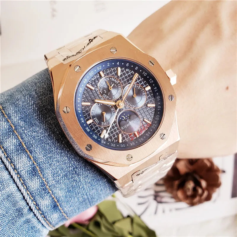 Audemars Piguet Rose Gold Blue Dial - Hình 8