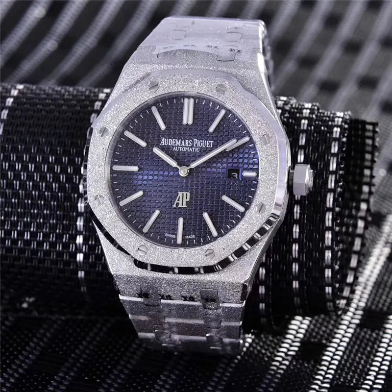 Audemars Piguet Frosted Gold Blue Dial – Royal Oak