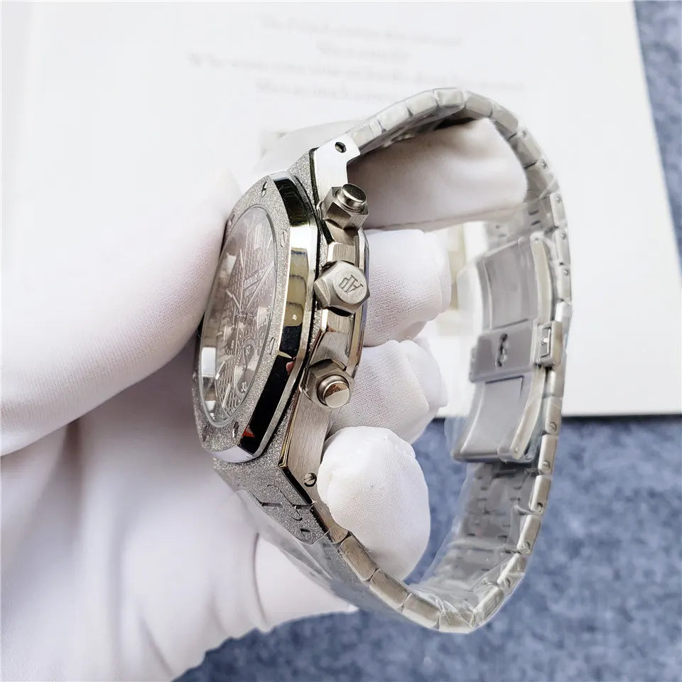 Audemars Piguet Frosted Gold Chronograph - Hình 6