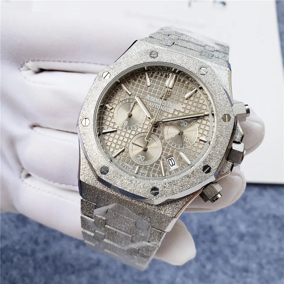 Audemars Piguet Frosted Gold Chronograph - Hình 7