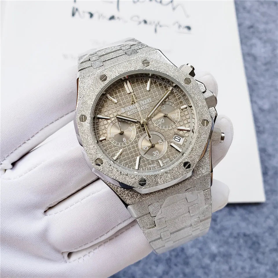 Audemars Piguet Frosted Gold Chronograph - Hình 8
