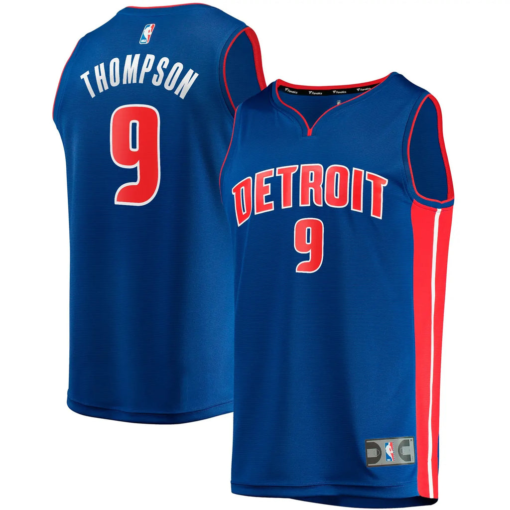 Thompson Pistons Blue Jersey - Hình 2
