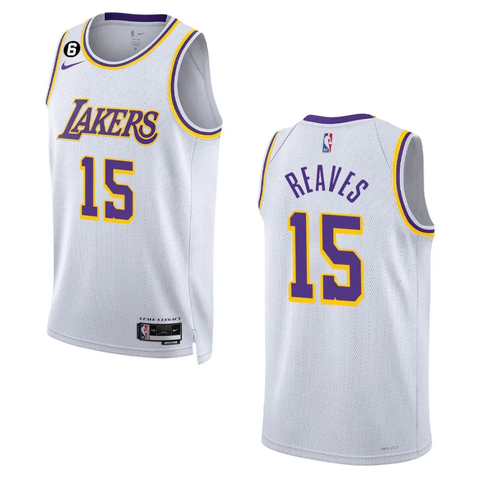 association Nike Reaves Lakers White Jersey
