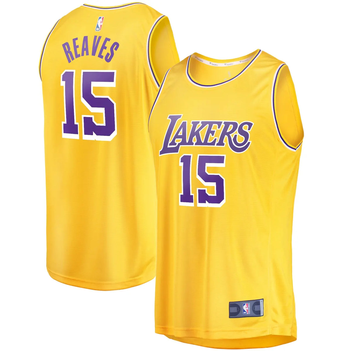association Fanatics Reaves Lakers Gold Jersey - Hình 2
