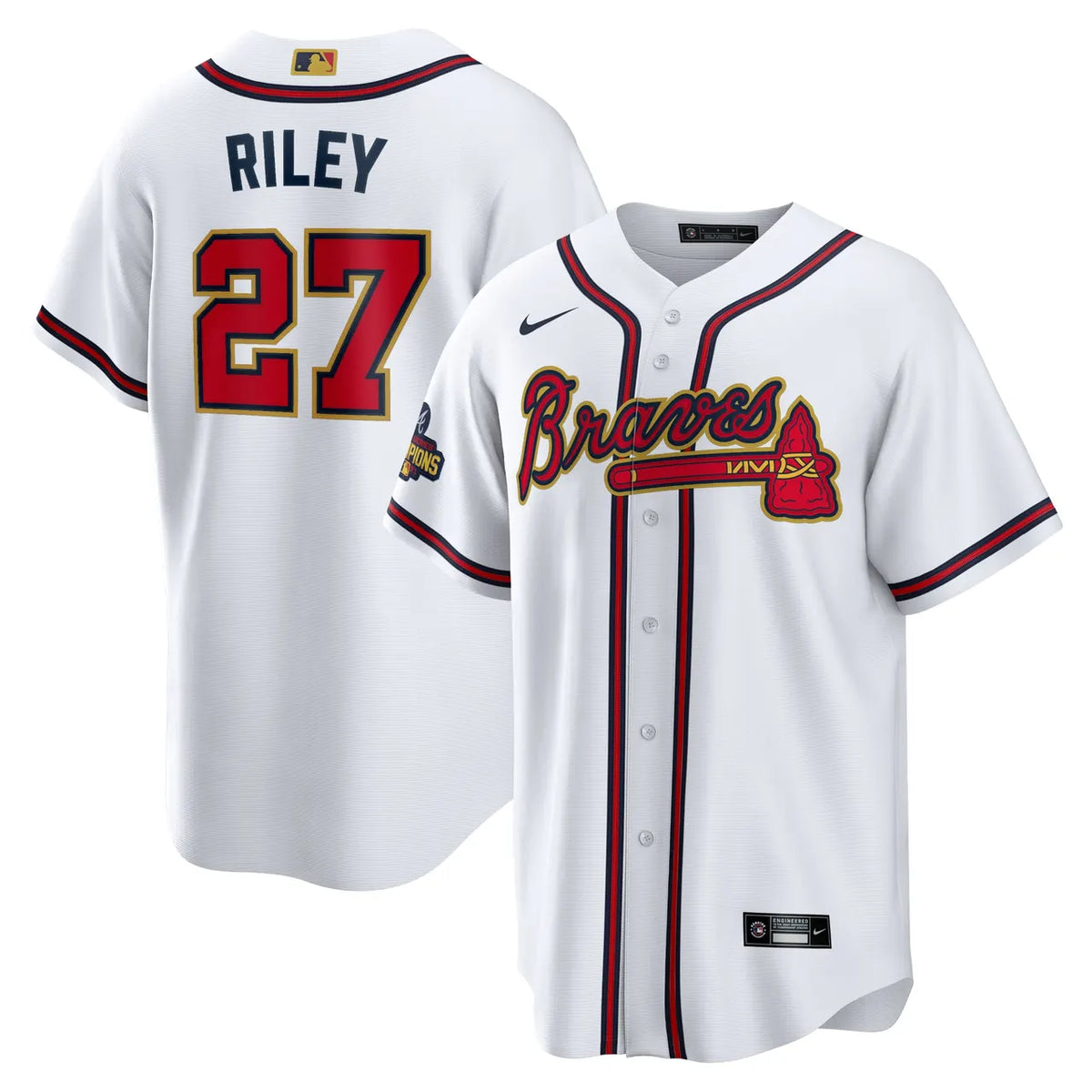 Riley Braves White Jersey