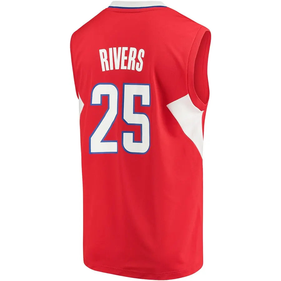 Rivers Clippers Red Jersey - Hình 3