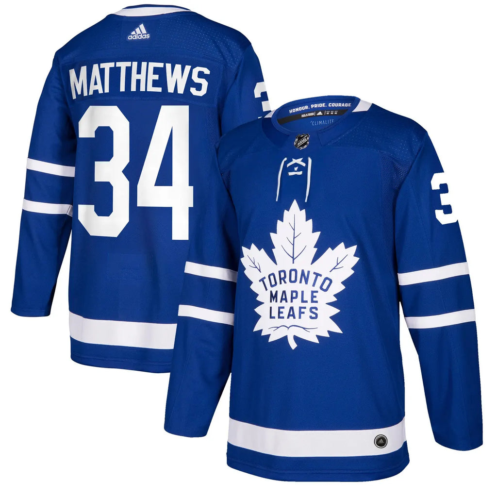 royal Adidas Matthews Leafs Jersey