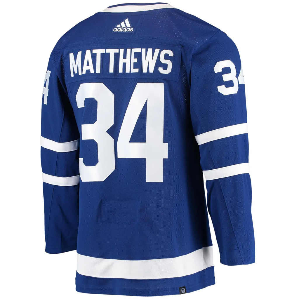 blue Adidas Matthews Leafs Jersey - Hình 2