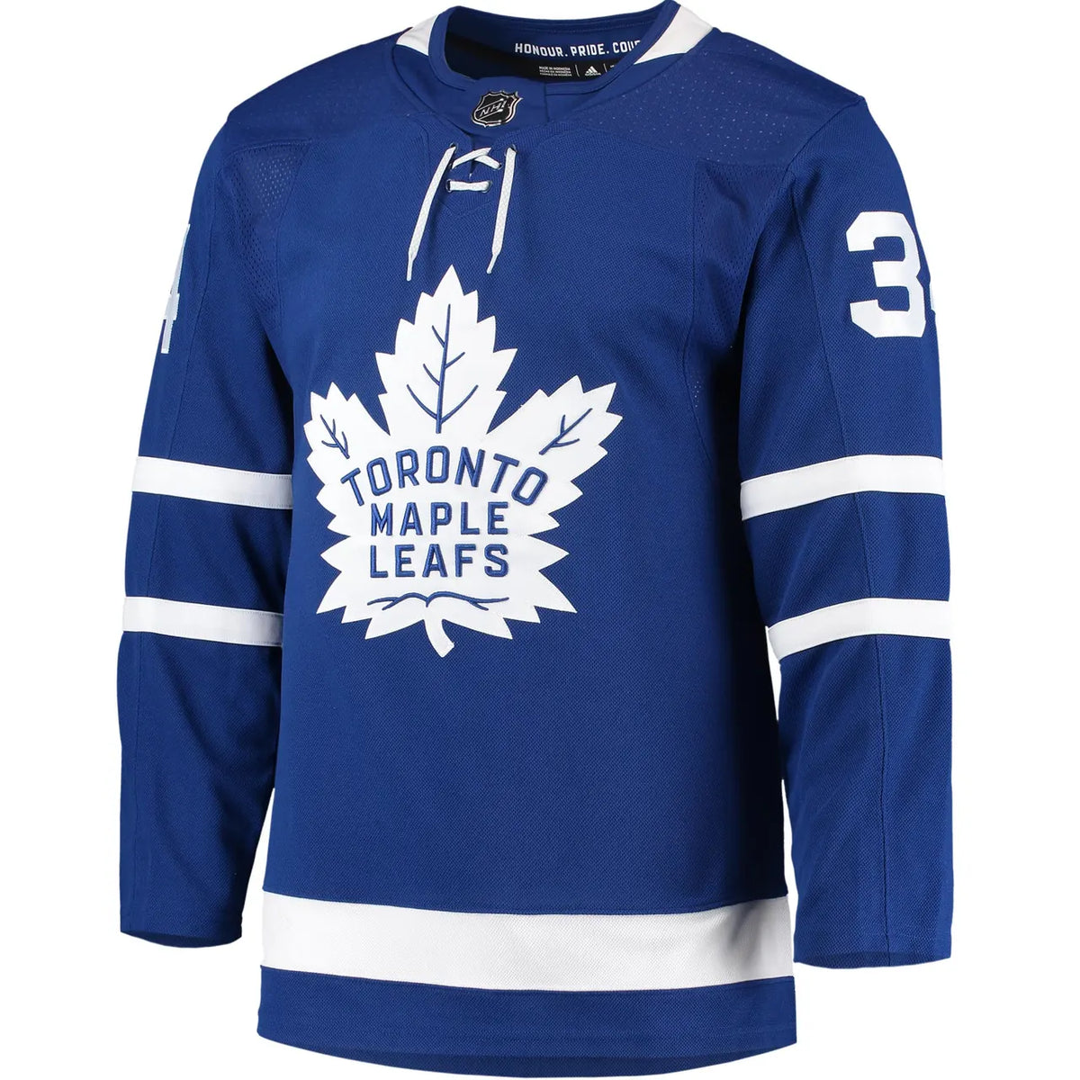 blue Adidas Matthews Leafs Jersey
