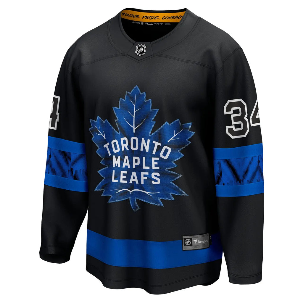 fanatics Matthews Maple Leafs Black Jersey - Hình 4