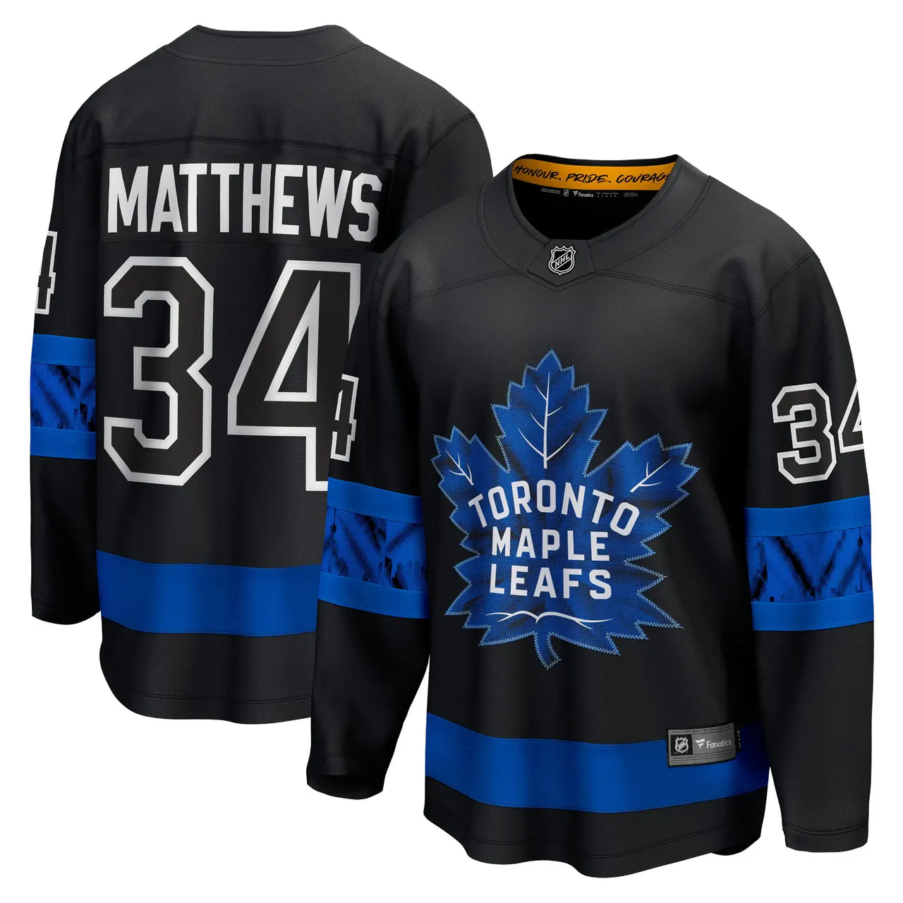 fanatics Matthews Maple Leafs Black Jersey
