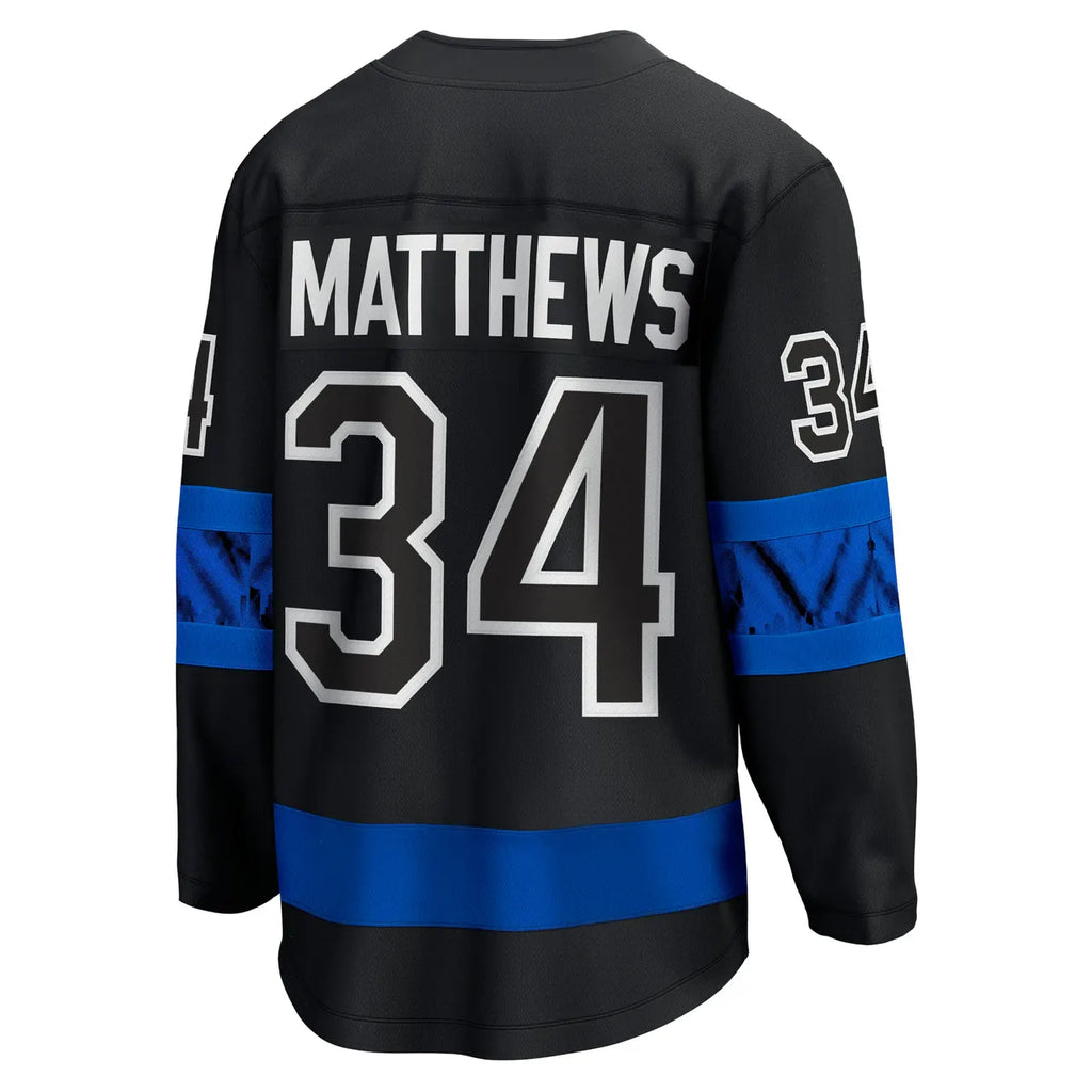 fanatics Matthews Maple Leafs Black Jersey - Hình 5