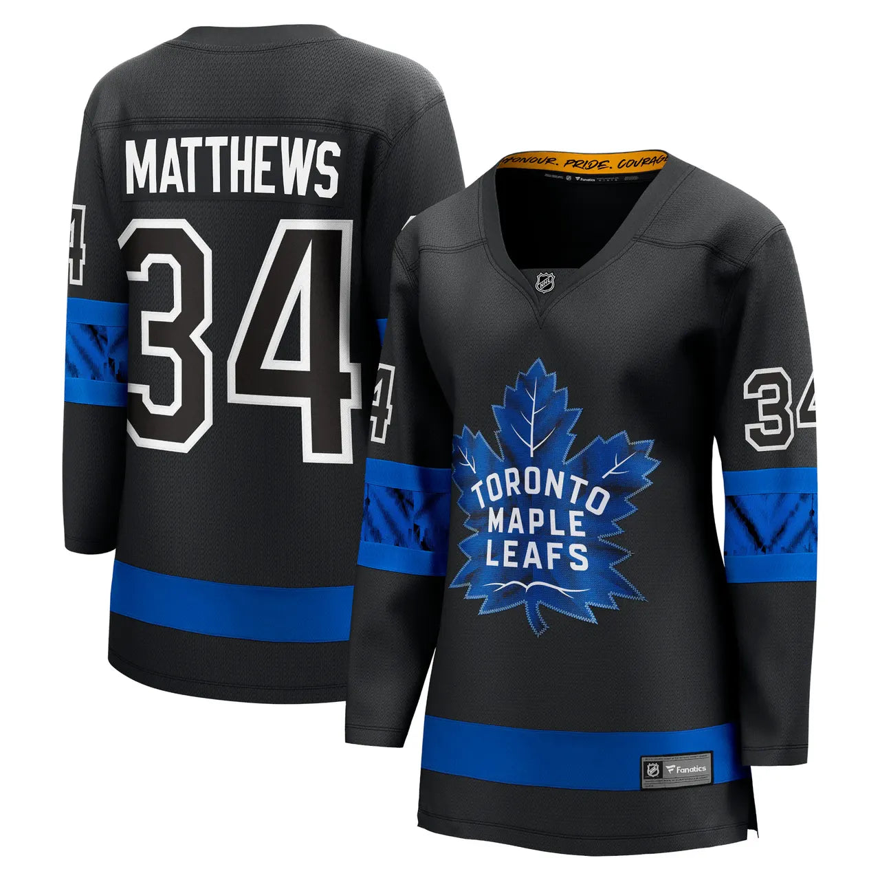 fanatics Matthews Leafs Black Jersey - Hình 2
