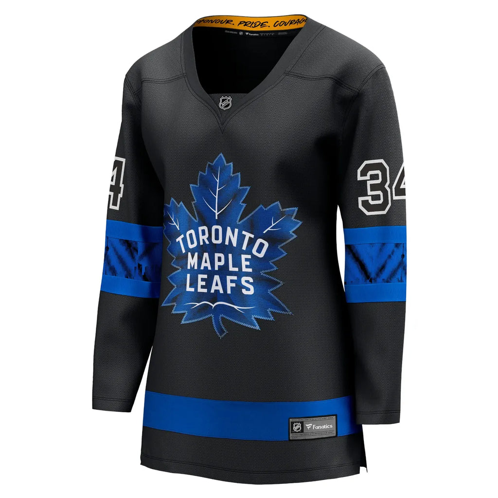 fanatics Matthews Leafs Black Jersey - Hình 4