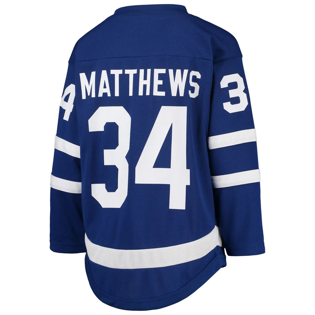 adidas Matthews Leafs Blue Jersey - Hình 4
